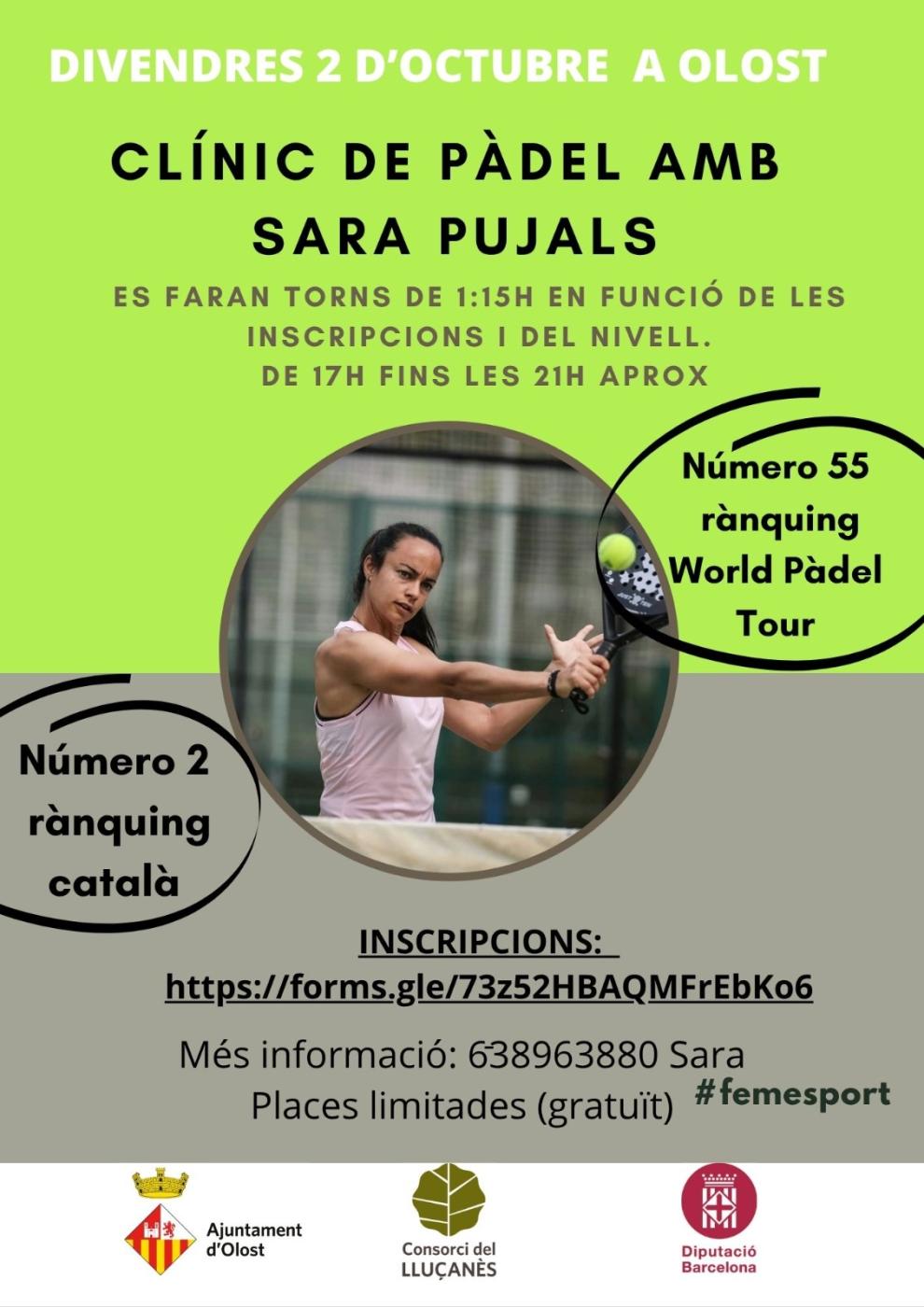 Clínic de pàdel amb Sara Pujals